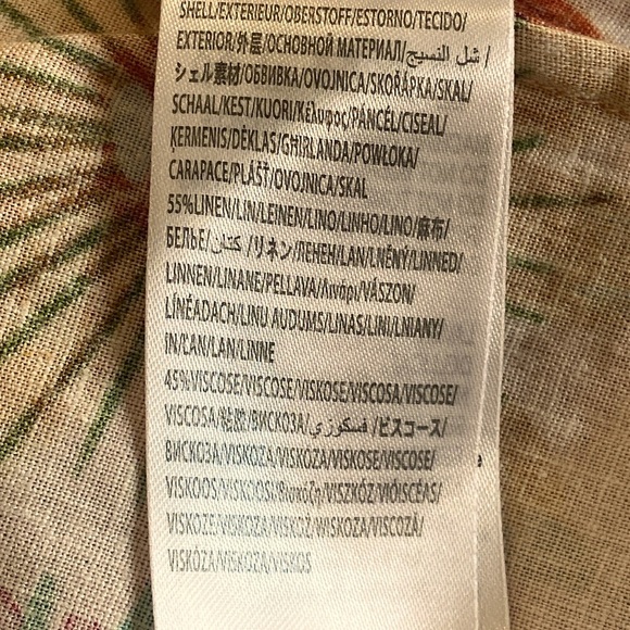 Farm Rio Bright Farm Strapless Linen Midi Dress Size L - Picture 15 of 16